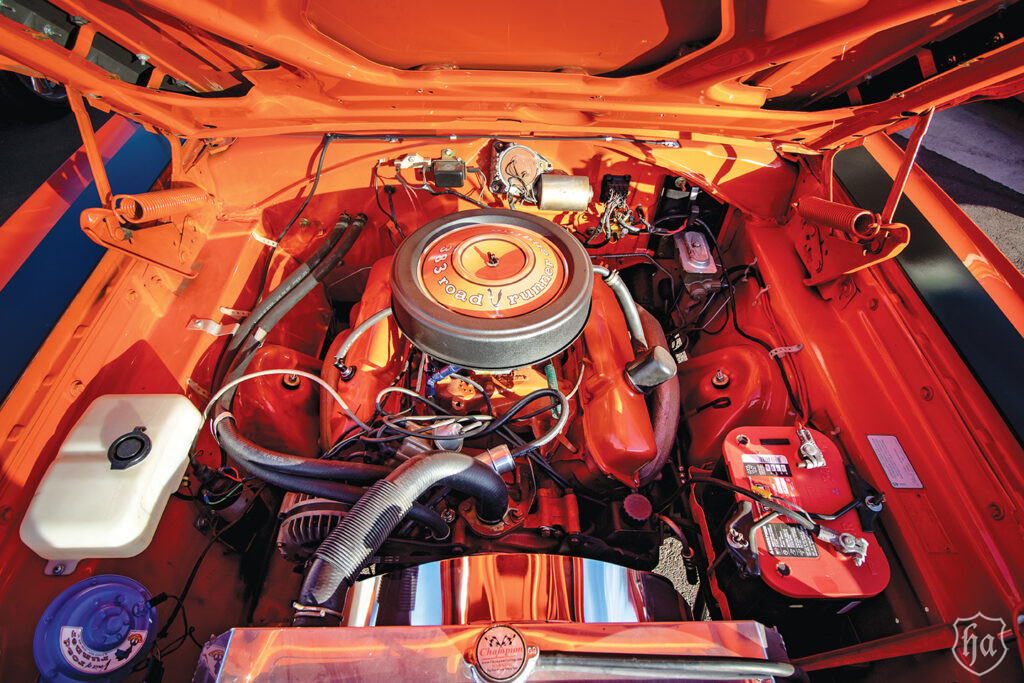 1969-Plymouth-Roadrunner-Motor-San-Tan-Hot-Rods