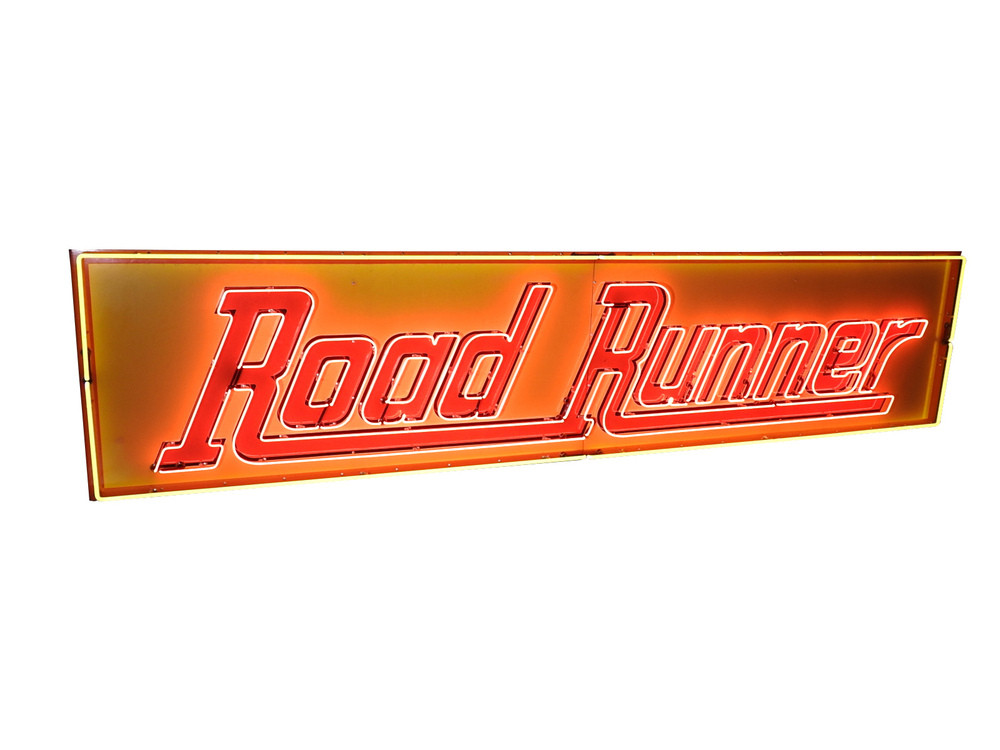 1962_Road_Runner_Service_Stations_porcelain_with_neon_service_station_marquee_sign