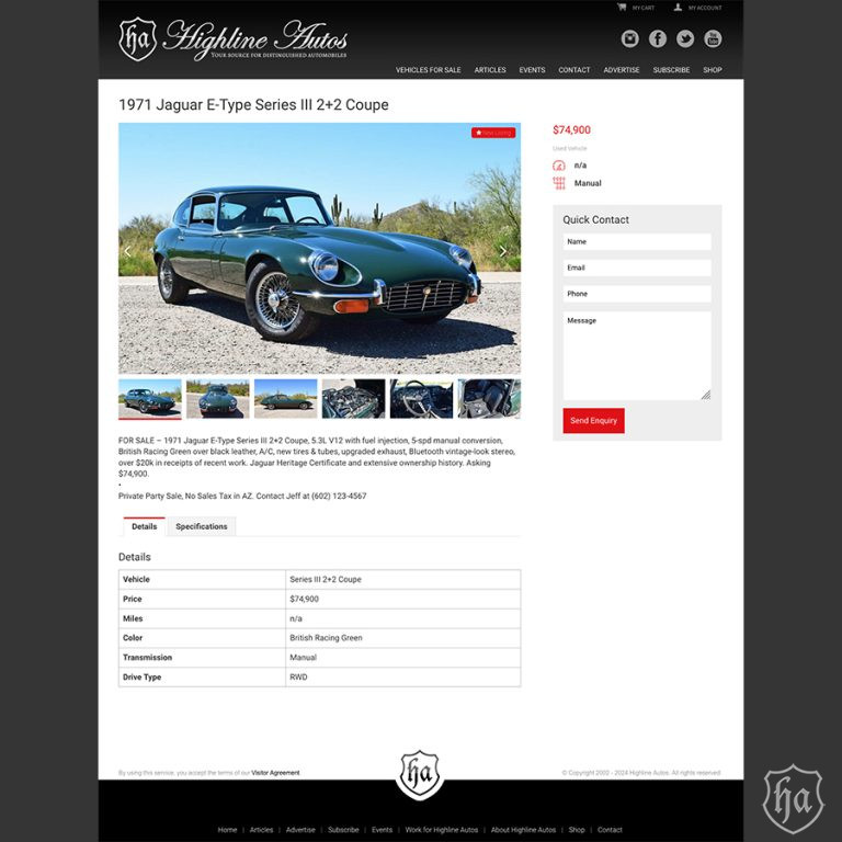 Home - Highline Autos - Your source for distinguished automobiles