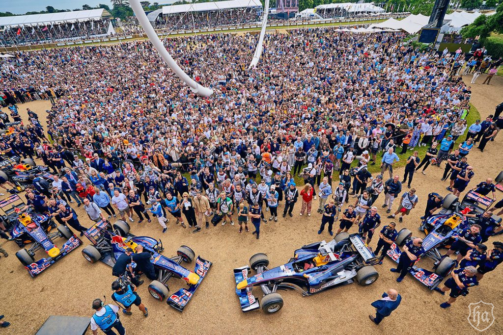 Oracle Red Bull Racing moment at the 2024 Festival of Speed. Ph. by Dominic James.