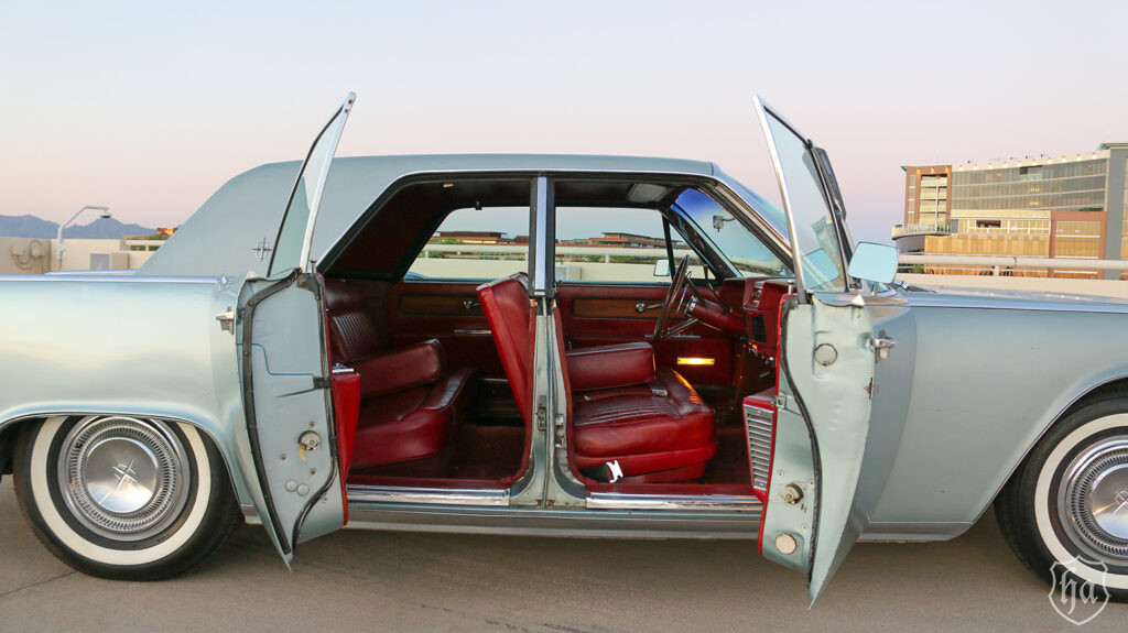 1962-Lincoln-Continental-The-Build-Highline-Autos-doors-open