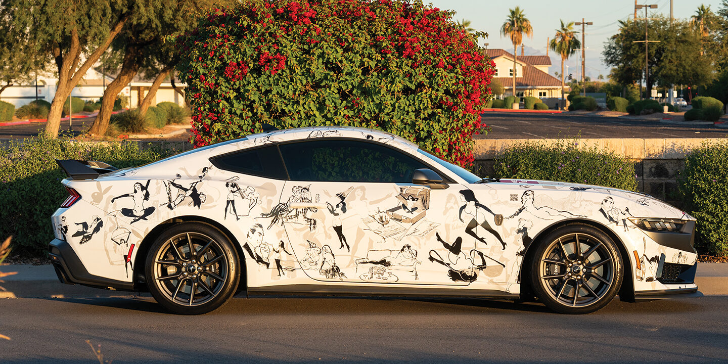 Leroy-Neiman-American-Artist-Dark-Horse-Mustang_2