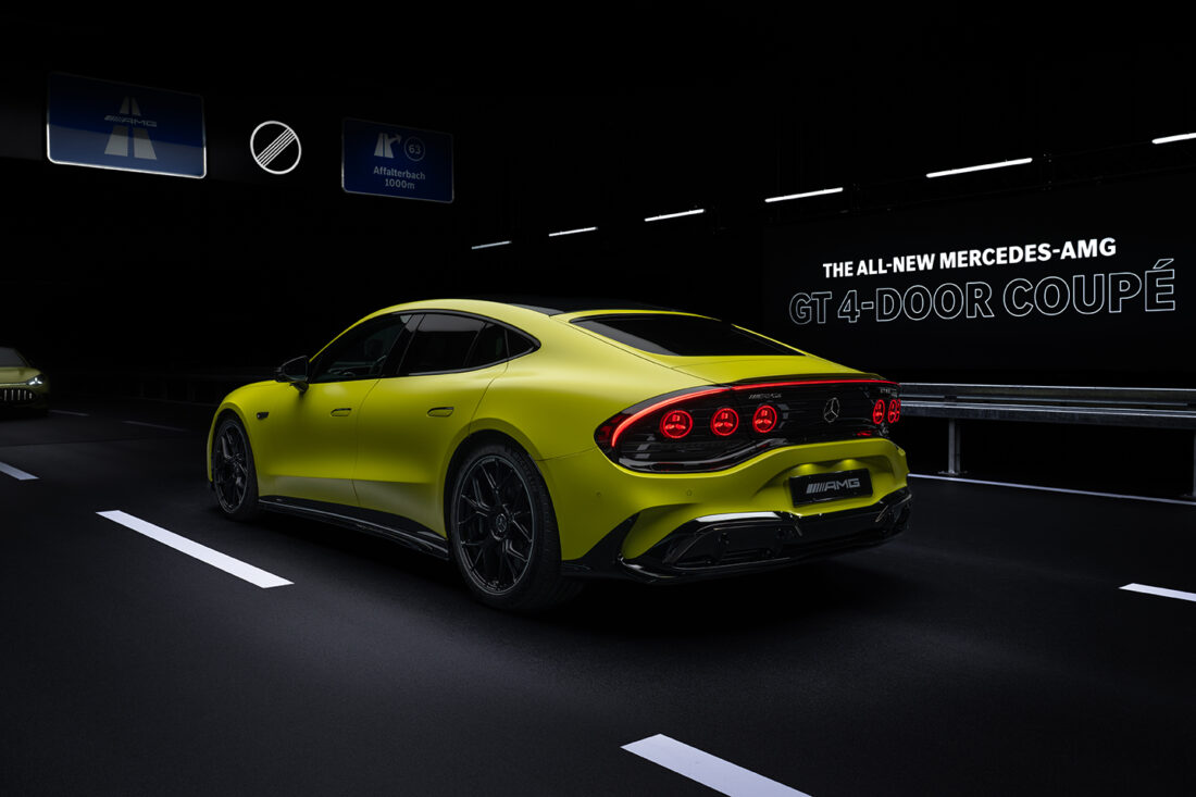 The new Mercedes-AMG GT 4-Door Coupe (European model shown)