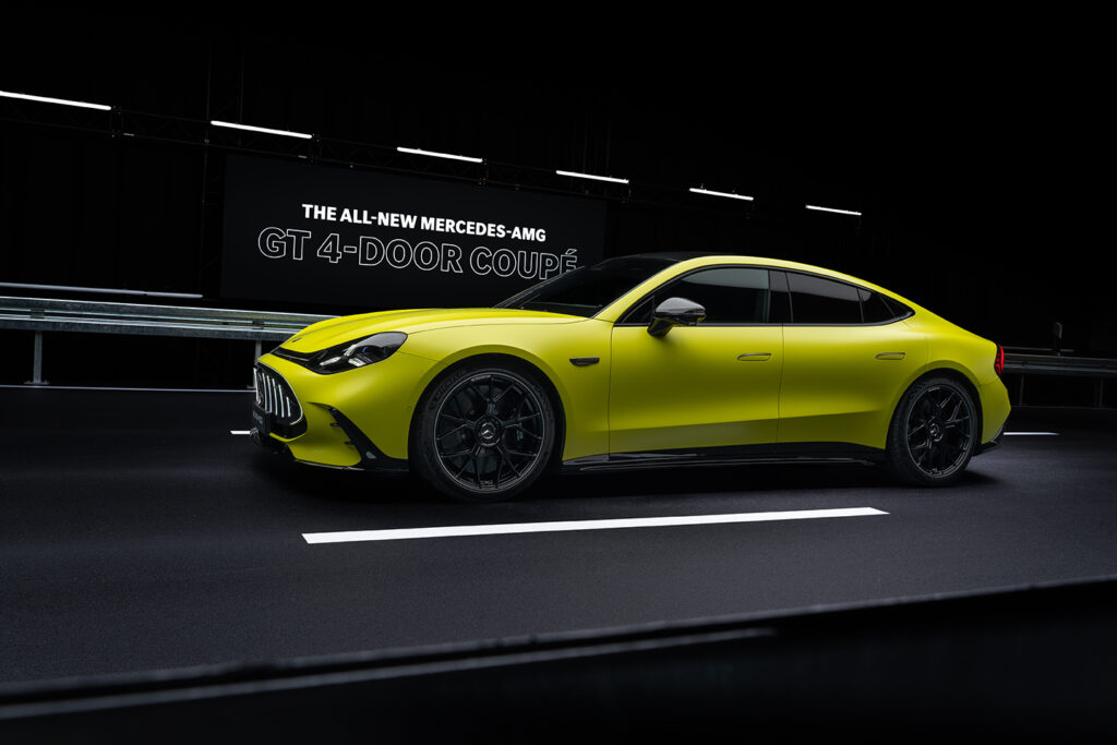 The new Mercedes-AMG GT 4-Door Coupe (European model shown)