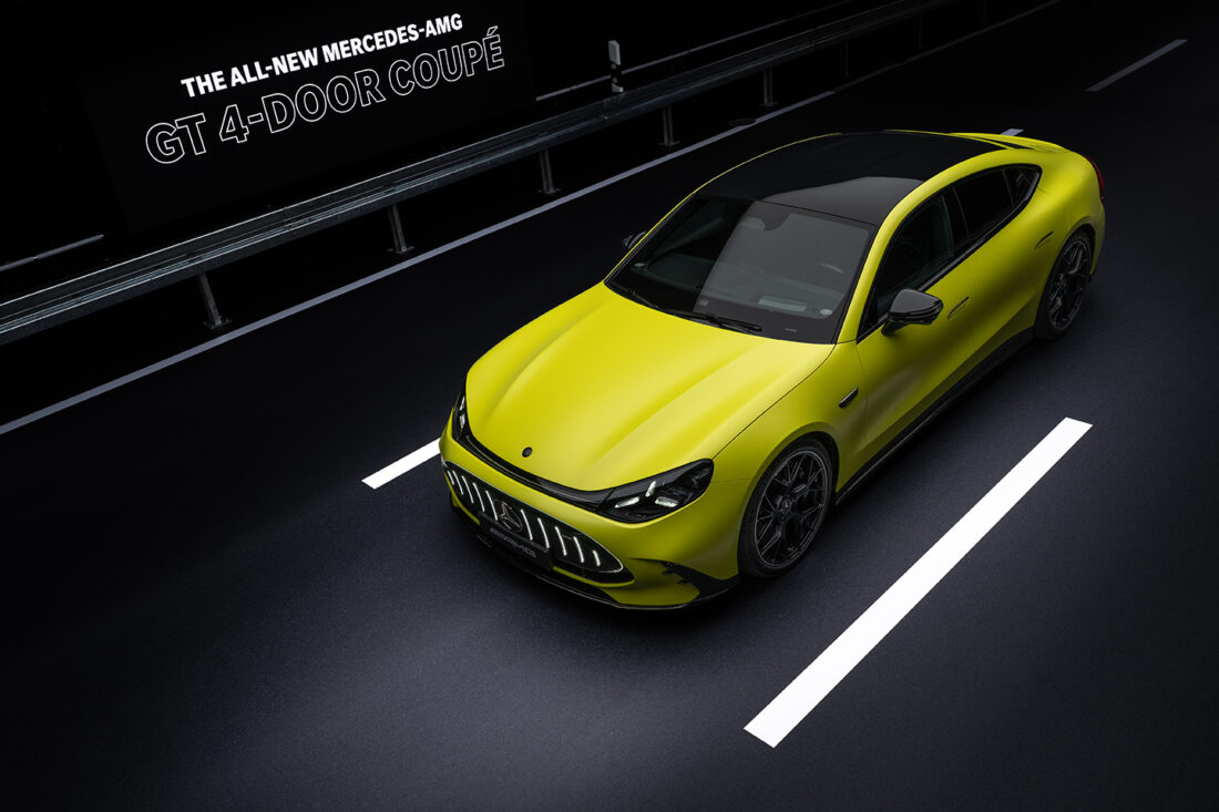 The new Mercedes-AMG GT 4-Door Coupe (European model shown)
